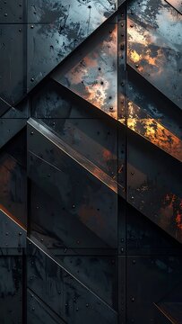 Rustic Metal Panel Industrial Background.