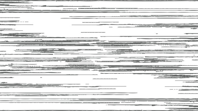 Glitchy digital distortion effect with horizontal lines on white background screen damage