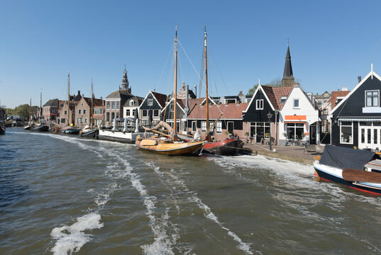 Fishing harbour of Monnickendam, Holland