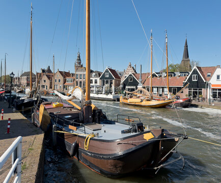 Fishing harbour of Monnickendam, Holland