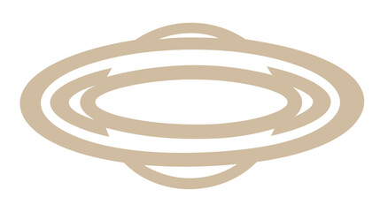 Abstract Ring System Icon Isolated © mat