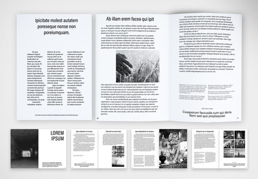 Exhibition Art Catalogue Magazine Template