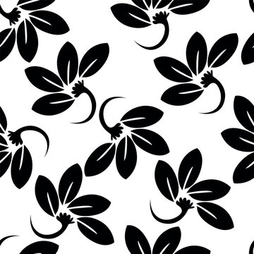beautiful digital flower allover seamless design vector pattern ethnic