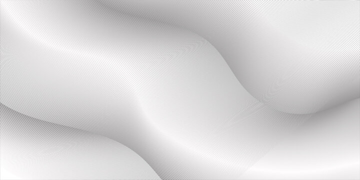 Abstract white background with flowing lines for futuristic concept. Dynamic waves. vector illustration