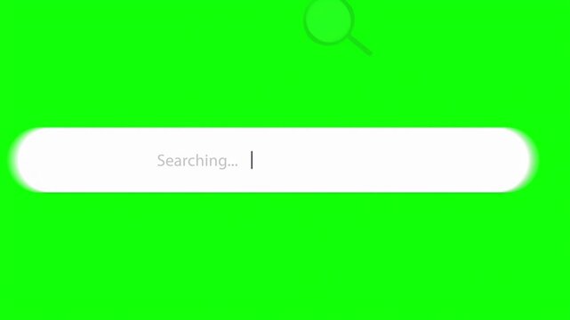 Searching Text In A Green Screen Search Bar
