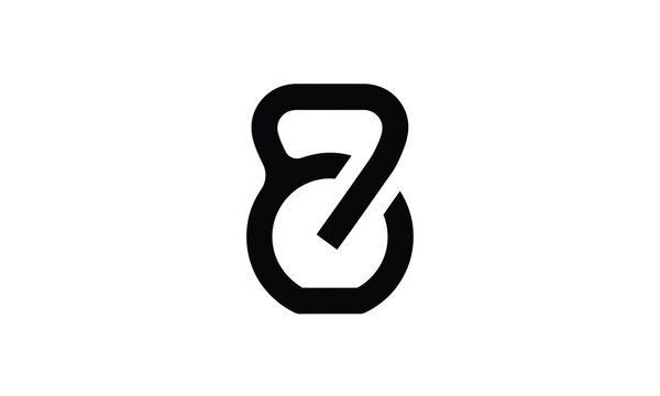 Kettlebell shape combining number seven digit.