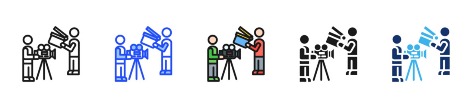 Behind Scene Icon Collection With Multiple Styles