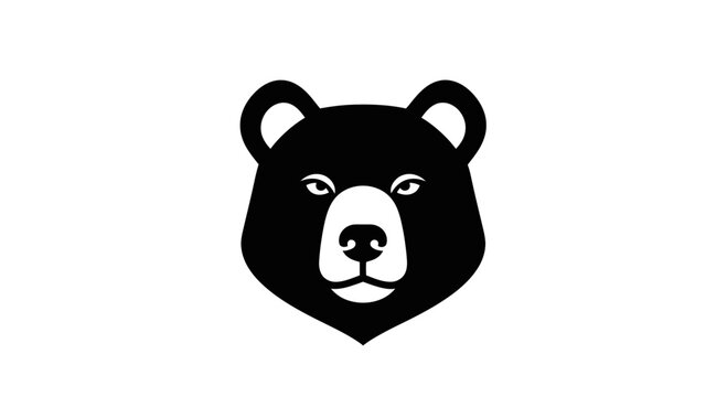 Black bear face close-up