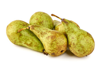 Pile of Fresh Green Pears Isolated on White Background © GSDesign