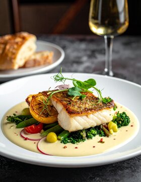Steinbutt mit Champagner-Sauce