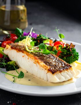 Steinbutt mit Champagner-Sauce