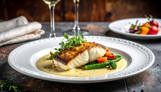 Steinbutt mit Champagner-Sauce