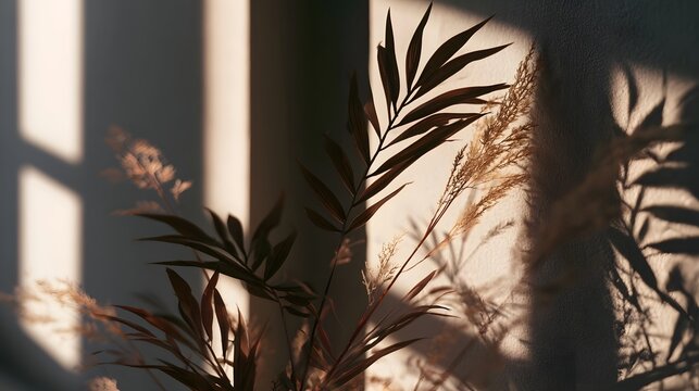 Elegant parallel lines of light and shadow create a minimalist calm geometric pattern on a textured background