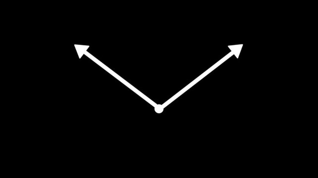 Video animation two arrow pointing right side 4K stock video Arrow Symbol, Traffic Arrow Sign