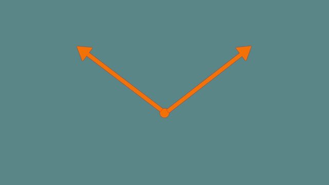 Video animation two arrow pointing right side 4K stock video Arrow Symbol, Traffic Arrow Sign