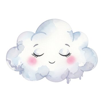 Cute fluffy white sheep with pink faces isolated on white.