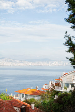 Cityscape of Istanbul meets tranquil waterfront