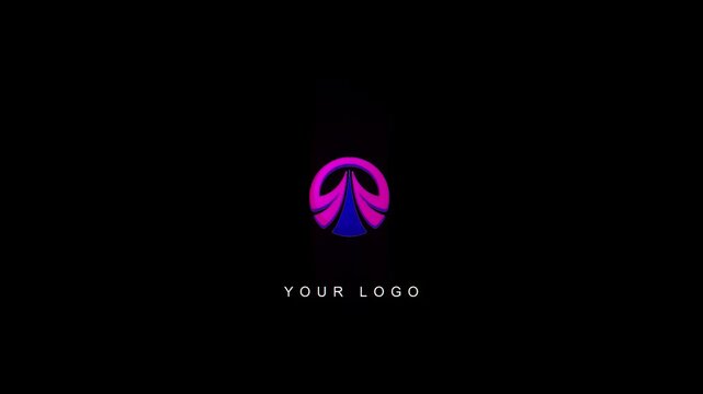 3d energetic electric modern glitch logo animation. a modern presentation to your brand. 4k high fps, 3d render, 3d render of a logo stings