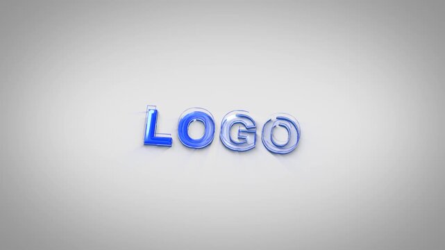 4k cinematic 3d clean modern logo animation. a modern presentation to your brand. 3d render, 3d render of a logo stings