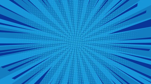Comic Blue POP art background