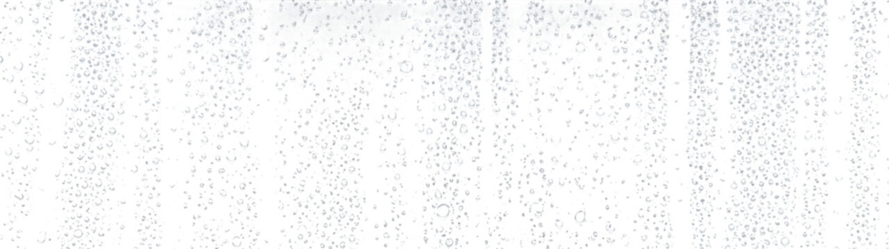 Water drops droplet rainy shower window glass dense smooth texture cluster sparkle overlay with transparent background
