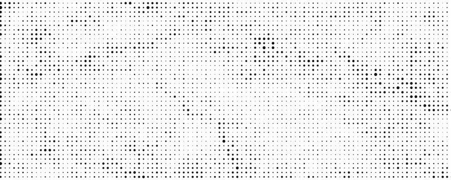 Wave halftone pattern. Halftone dots background. Vector