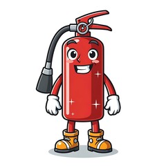 Naklejka premium Cute cartoon nurse character with medical bag and stethoscope.