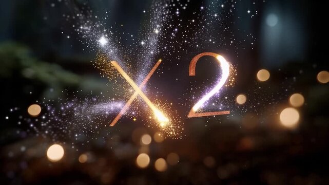 Golden X2 glows in sparkling particles