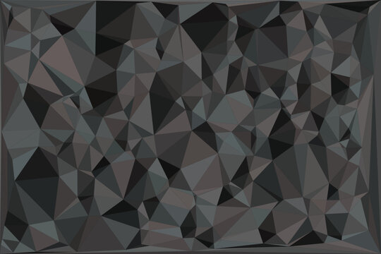 Dark grey geometric low poly background pattern featuring a modern triangular mosaic style.