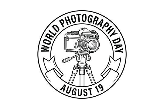World photography day logo