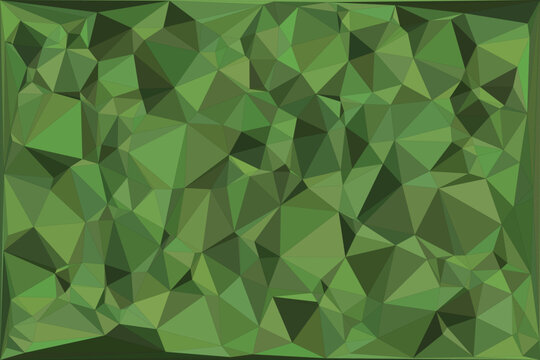 Abstract geometric triangular pattern background in shades of light olive green color.