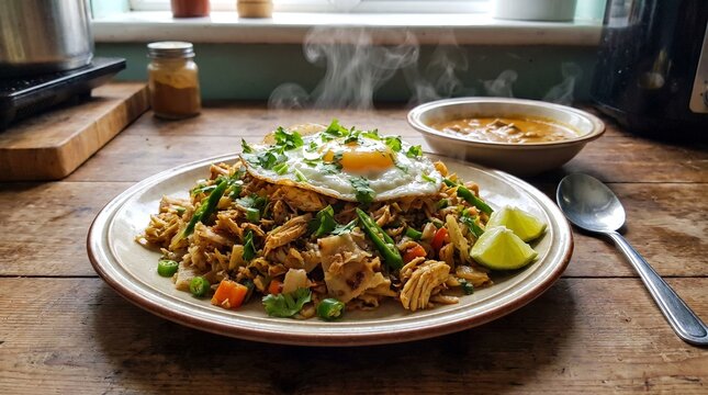 Sri Lankan Chicken Kottu Roti Food Experience
