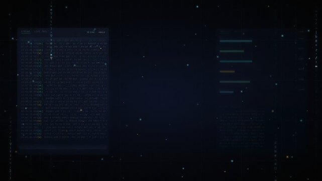 Premium Coding Background Animation with Abstract Developer Interface, Cinematic Software Data Streams, Futuristic Programming Motion Graphics