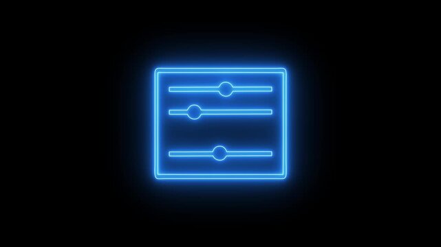 icon adjust editing, adjust computer settings.4k video animation