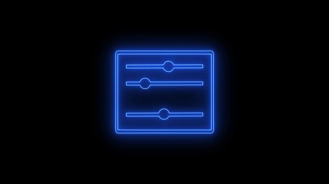icon adjust editing, adjust computer settings.4k video animation