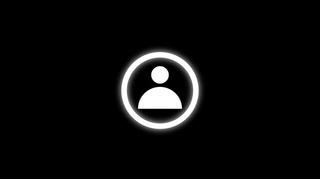 Profile with check mark icon.Right mark icon concept.check Icon for your Project.user, person, add user, Identity verification symbol and man icon.4k video