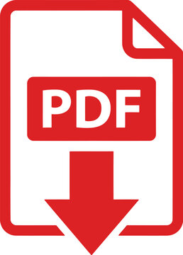 PDF download icon for document sharing and file transfer online