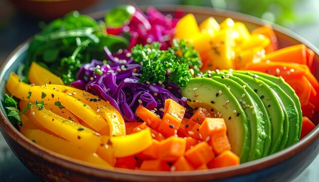 Regenbogen-Bowl f&uuml;r nat&uuml;rliche N&auml;hrstoffvielfalt