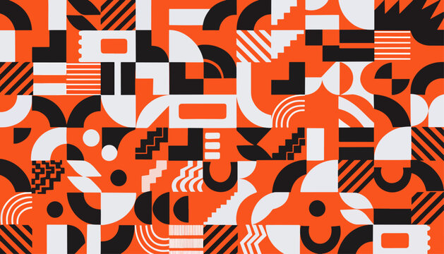Creative vector background built from abstract rounded texture shapes