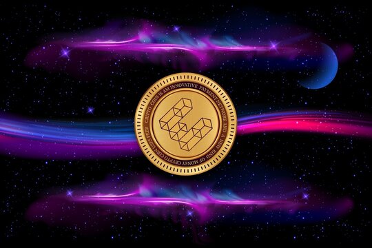 ether.fi-ethfi cryptocurrency logo images on digital background. 3d illustrations.