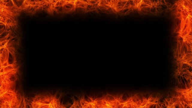 4K Abstract Fire Line Composition Element
