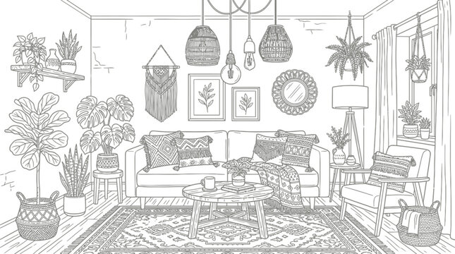 sketch of a house