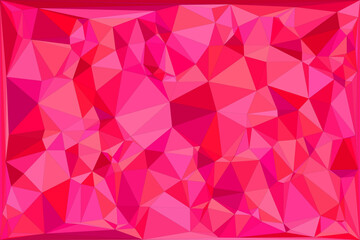Naklejka premium Deep red geometric low poly background featuring triangular shapes for artistic web design.