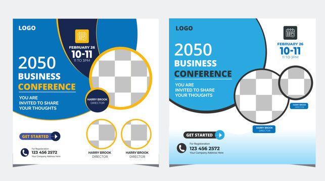 Business Conference social media post design
