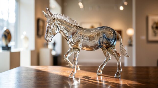 horse on a wooden background