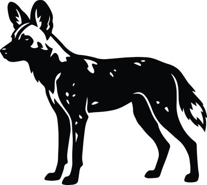 Wild Dog Silhouette Icon