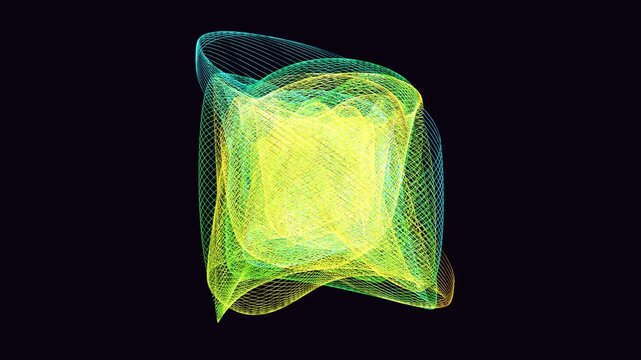 sacred harmonograph mandala 3d