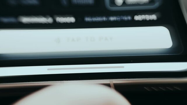 User enabling smartwatch tap-to-pay method in payment menu