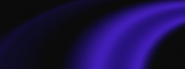 Abstract Deep Black Background with Electric Indigo Purple Diagonal Wave Glow Sweep and Smooth Grain Texture