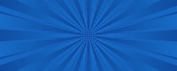Vintage pop art blue background. Banner vector illustration © Alya